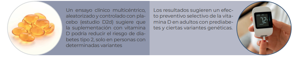 Suplementación con vitamina D podría reducir el riesgo de diabetes en subgrupos específicos 1 Vitamina D